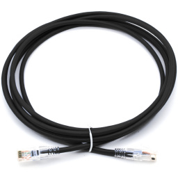 NEXCONEC-CABLE SLIM CAT6 UUTP NEGRO LSZH DE 0.5M - 28AWG