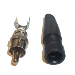 CONECTOR RCA PLUG SOLDERLESS