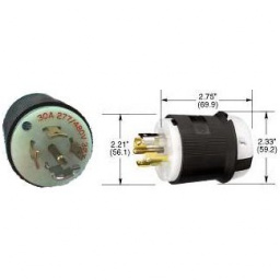 HUBBELL-LKG PLUG 4P5W,30A 3PH 277480V