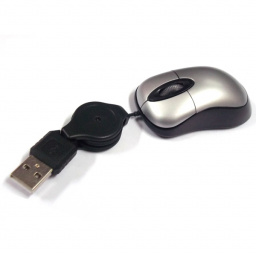 IC-MICRO MOUSE OPTICO USB CON CABLE RETRACTIL