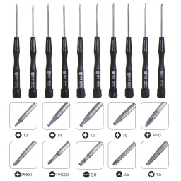 VF-KIT DE 10 DESTORNILLADORES DE PRECISION - TORX PLANO PHIL