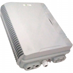 VF-CAJA PLASTICA PARA F.O. FTTH PARA 16 HILOS - PARA FRENTE.