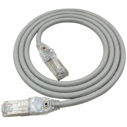 VF-PATCHCORD CAT6A CON LED COLOR GRIS 1,5M