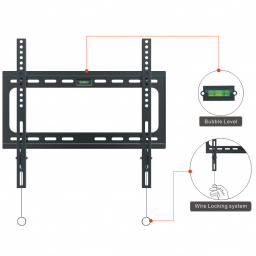 VF-SOPORTE DE PARED FIJO DE 32? A 55 400X400 35 KG