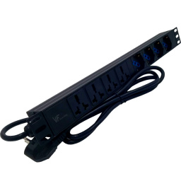 VF-PDU 8 TOMAS (4 UNIV + 4 SCHUKO) -16 AMP -1.8 MTS SLL