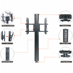 VF-SOPORTE DE PARED PARA 30 A 60 800X400 60 KG