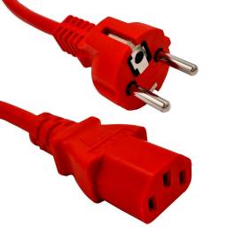 ON-CABLE DE PODER SCHUKO 3X1,5 MM2 CERTIFICADO 6F ROJO