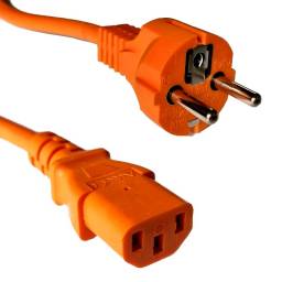 ON-CABLE DE PODER SCHUKO 3X1,5 MM2 CERTIFICADO 6FT NARANJA