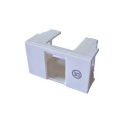 RICHI-BASTIDOR CALADO BLANCO RJ45 PARA KEYSTONE