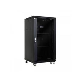 VF-RACK PISO NEGRO 24U 600X800X1250 PVIDRIO