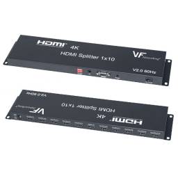 VF-SPLITTER HDMI 2.0B 1 ENT 10 SALI 4K  60 HZ